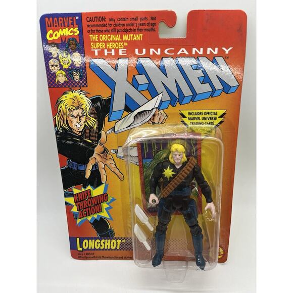 Toy Biz Marvel's Uncanny X-Men Vintage Longshot 1993 5" Action Figure New - Picture 1 of 4